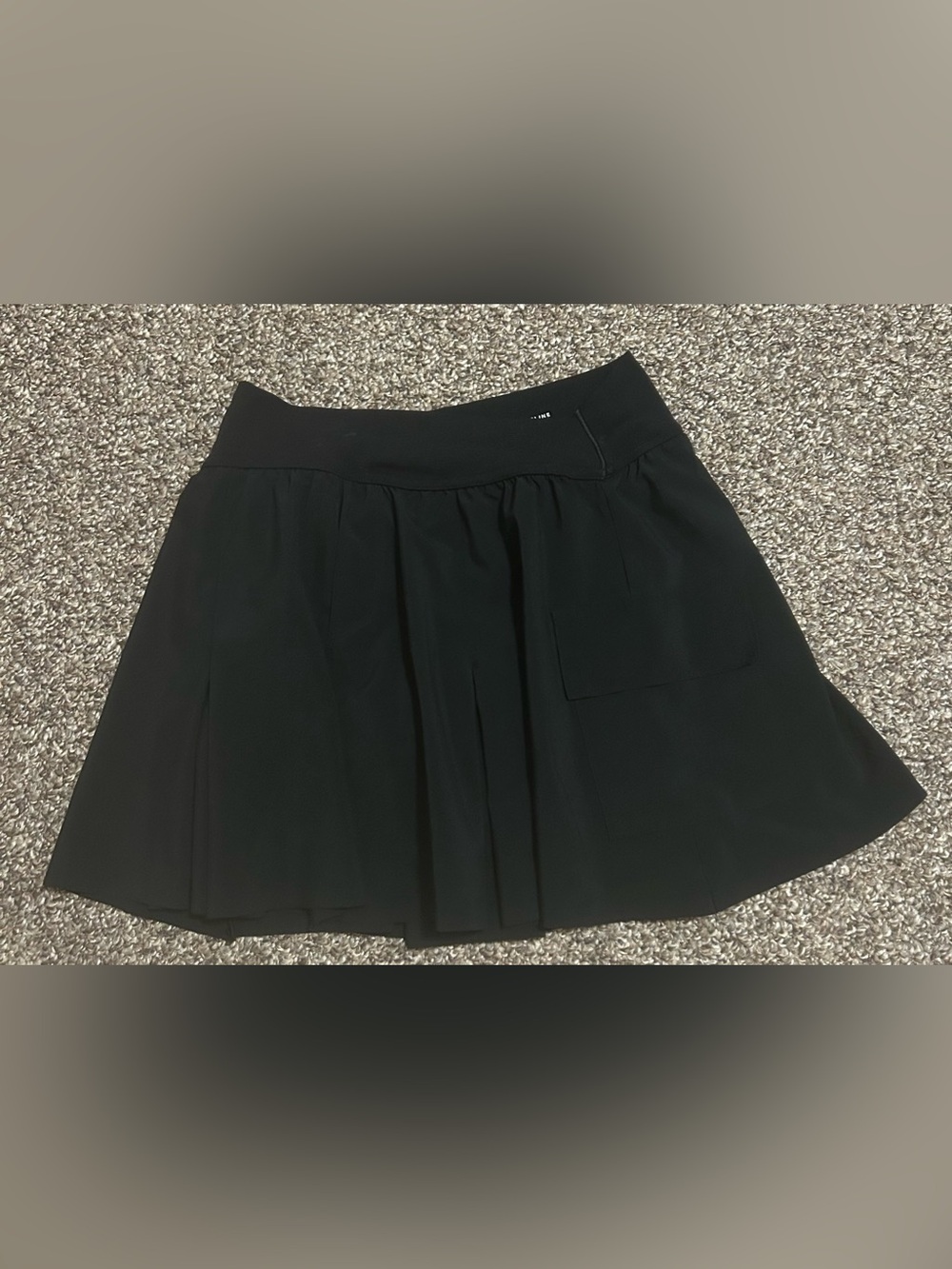 Offline by Aerie XS Women’s Black Skort Pleating and Deep Pockets Slim Waistband
